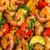 Camarones Con vegetales / Shrimp with Vegetables