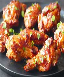 Alitas de pollo / Chicken wing dinner